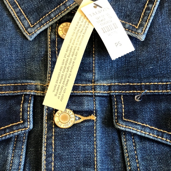 Talbots NWT blue denim jean jacket - Picture 4 of 8